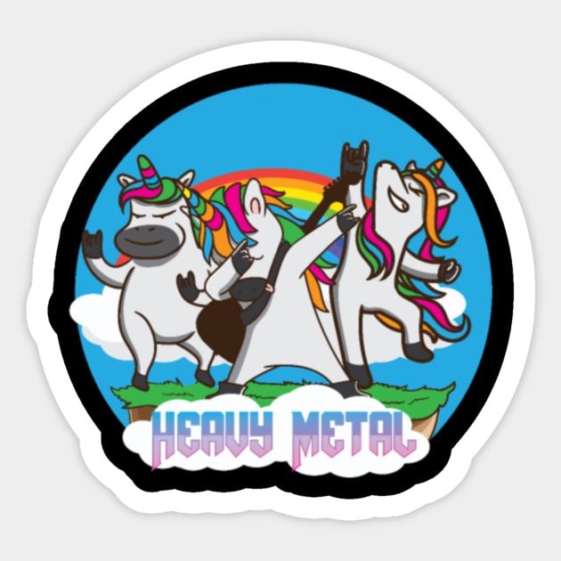 Death Metal Heavy Metal Unicorn Sticker by Kink4on